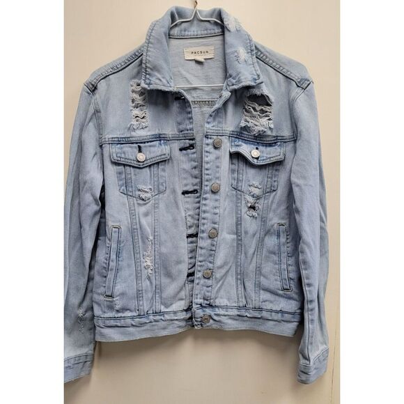 PacSun Jackets & Blazers - Pacsun‎ distressed denim Jacket Small